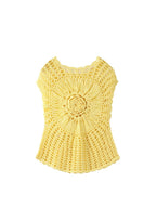 Lemon Cora Crochet Top